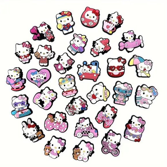 *NEW - 5 pcs* CUTE Sanrio Hello Kitty Shoe Charms for Your Crocs (Asst #10) - Picture 4 of 8